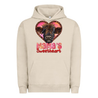 Pigment French Oak mama's sweetheart highland calf Urban Hoodie - RanaPortraitStore