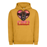 Pigment Peanut Butter mama's sweetheart highland calf Urban Hoodie - RanaPortraitStore