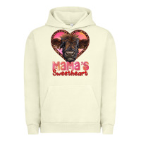 Pigment Pistachio mama's sweetheart highland calf Urban Hoodie - RanaPortraitStore