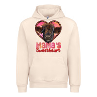 Sandshell mama's sweetheart highland calf Urban Hoodie - RanaPortraitStore