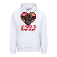 White mama's sweetheart highland calf Urban Hoodie - RanaPortraitStore