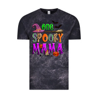 Cloud Black one spooky mama Vintage Tee - Zillion Design Studio