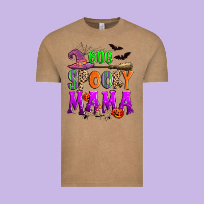 One Spooky Mama Vintage Tee Designed By Zillion Design Studio