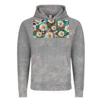 Cloud Rock leopard daisy Vintage Hoodie - RanaPortraitStore