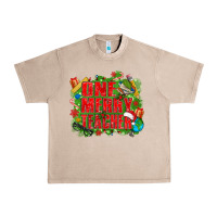 French Oak one merry teacher Urban Heavy Tee - texasbilliewilder
