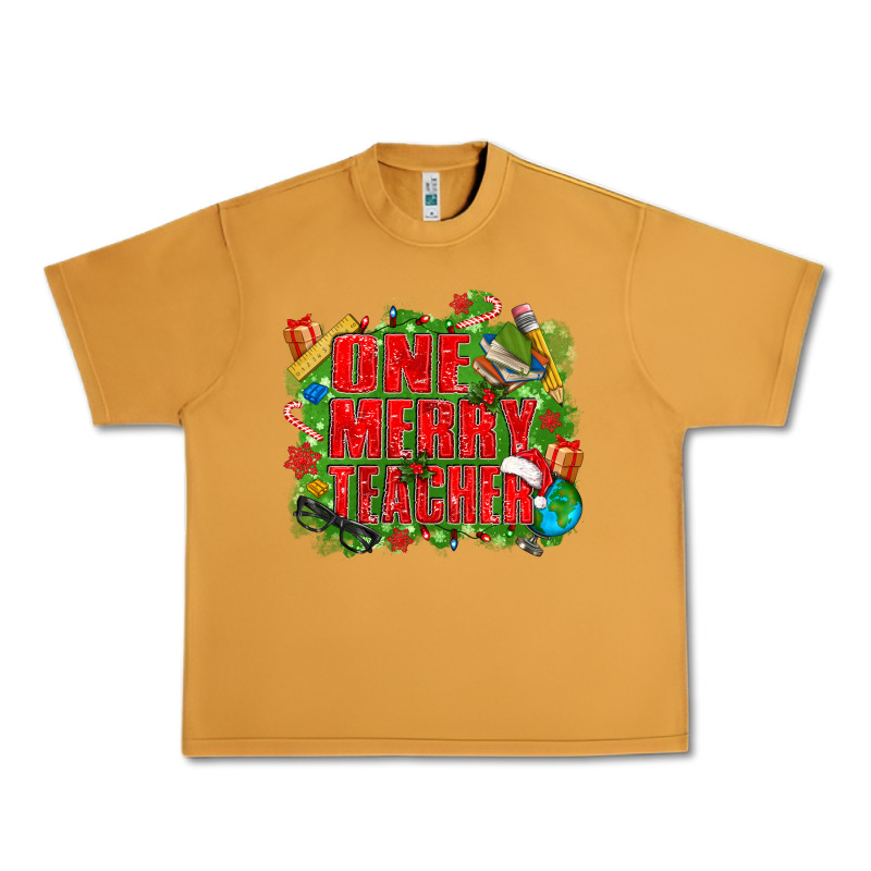 One Merry Teacher Urban Heavy Tee by texasbilliewilder | Teevron