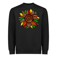 Black juneteenth leopard sunflower Heavyweight Sweatshirt - Zillion Design Studio