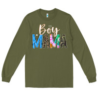 Boy Mama  Black Long Sleeve Tee | Teevron