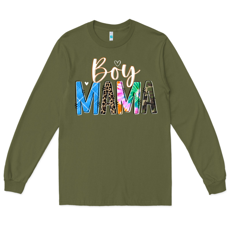 Boy Mama  Black Long Sleeve Tee by JahusDesignShop | Teevron