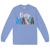 Colony Blue boy mama  black Long Sleeve Tee - JahusDesignShop