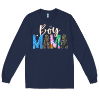 Navy boy mama  black Long Sleeve Tee - JahusDesignShop