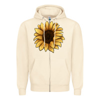 Sandshell sunflower Zipper Hoodie - JahusDesignShop