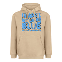 Mushroom in april we wear blue autism awareness Heavyweight Hoodie - MaliasSmallBusiness