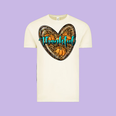 Thankful Pumpkin Heart Vintage Tee Designed By Ranaportraitstore