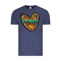 Vintage Denim thankful pumpkin heart Vintage Tee - RanaPortraitStore
