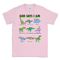 Bubblegum Pink god says i am dinosaurs Classic Tee - JahusDesignShop