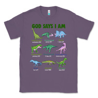 Lavender god says i am dinosaurs Classic Tee - JahusDesignShop