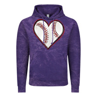 Cloud Purple baseball heart Vintage Hoodie - texasbilliewilder
