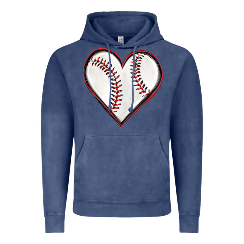 Baseball Heart Vintage Hoodie by texasbilliewilder | Teevron