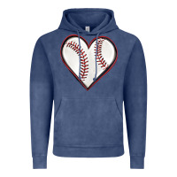 Vintage Denim baseball heart Vintage Hoodie - texasbilliewilder