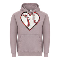 Vintage Zinc baseball heart Vintage Hoodie - texasbilliewilder