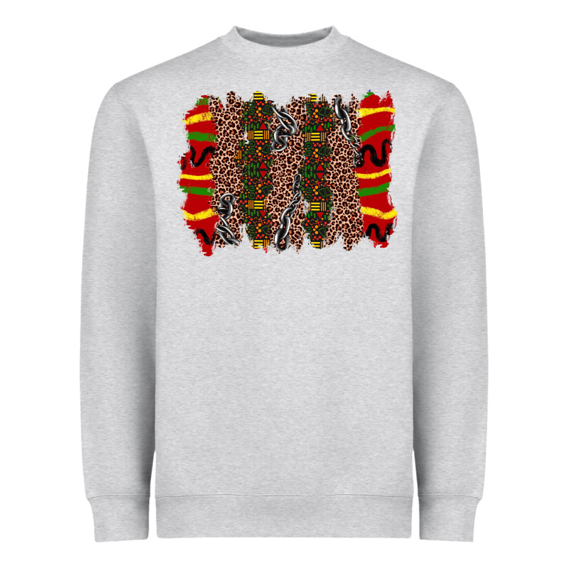 Juneteenth Brushstroke Heavyweight Sweatshirt by Zillion Design Studio | Teevron