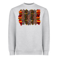 Heather Grey juneteenth brushstroke Heavyweight Sweatshirt - Zillion Design Studio