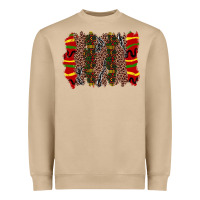 Mushroom juneteenth brushstroke Heavyweight Sweatshirt - Zillion Design Studio