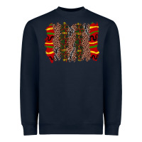 Navy juneteenth brushstroke Heavyweight Sweatshirt - Zillion Design Studio