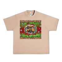 Burro Christmas school bus Urban Heavy Tee - texasbilliewilder