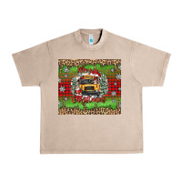 French Oak Christmas school bus Urban Heavy Tee - texasbilliewilder