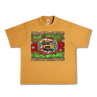 Peanut Butter Christmas school bus Urban Heavy Tee - texasbilliewilder