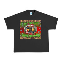 Pigment Black Christmas school bus Urban Heavy Tee - texasbilliewilder
