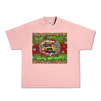 Salmon Christmas school bus Urban Heavy Tee - texasbilliewilder