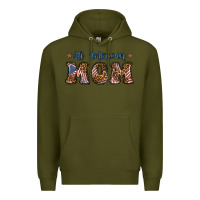 Army Green All American Mom Premium Hoodie - BundleAndBundleShop