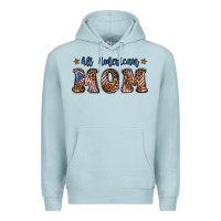 Blue Mist All American Mom Premium Hoodie - BundleAndBundleShop