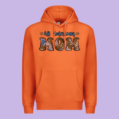 All American Mom Premium Hoodie Designed By Bundleandbundleshop