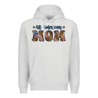 Dove Grey All American Mom Premium Hoodie - BundleAndBundleShop