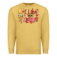 Antique Gold i like you elote mexican valentines day Premium Sweatshirt - MaliasSmallBusiness