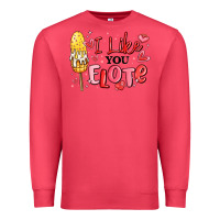 Cardinal i like you elote mexican valentines day Premium Sweatshirt - MaliasSmallBusiness