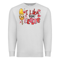 Dove Grey i like you elote mexican valentines day Premium Sweatshirt - MaliasSmallBusiness