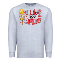 Heather Grey i like you elote mexican valentines day Premium Sweatshirt - MaliasSmallBusiness