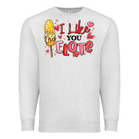 Oatmeal Heather i like you elote mexican valentines day Premium Sweatshirt - MaliasSmallBusiness