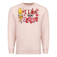 Pale Pink i like you elote mexican valentines day Premium Sweatshirt - MaliasSmallBusiness