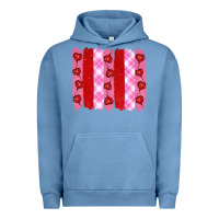 Pigment Pebble Blue valentine's day brushstrokes Urban Hoodie - RanaPortraitStore