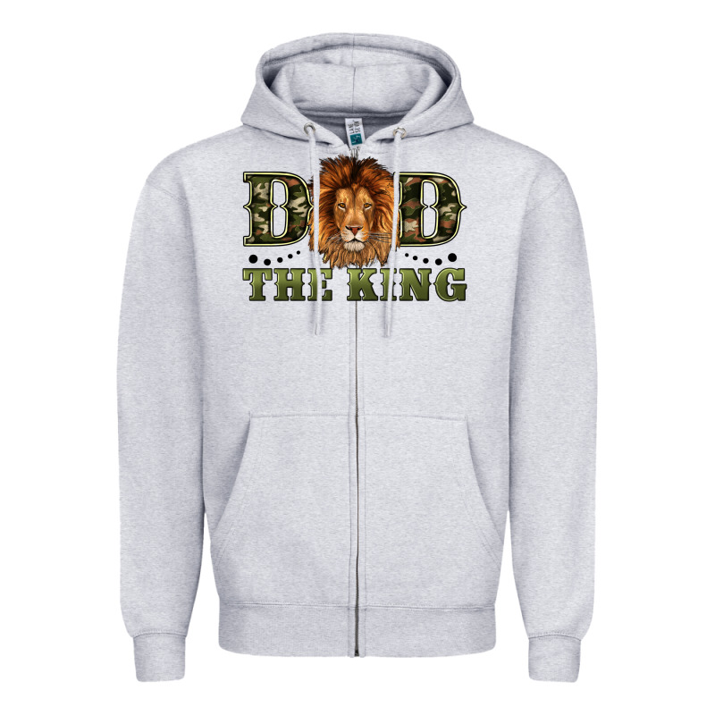Dad The King Zipper Hoodie by Artiststas | Teevron