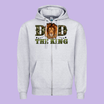 Dad The King Zipper Hoodie Designed By Artiststas