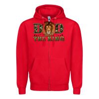 Red dad the king Zipper Hoodie - Artiststas