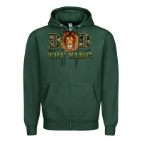 Sports Green dad the king Zipper Hoodie - Artiststas