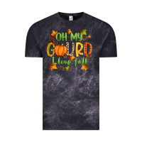 Cloud Black oh my gourd i love fall Vintage Tee - Zillion Design Studio